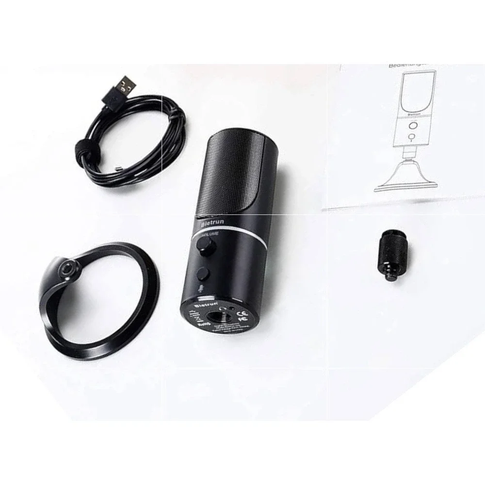 Bietrun One USB Gaming Microphone NEW Plug Play Mute Streaming *No box